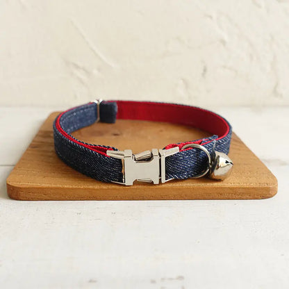 Adjustable Durable Denim Pet Collar