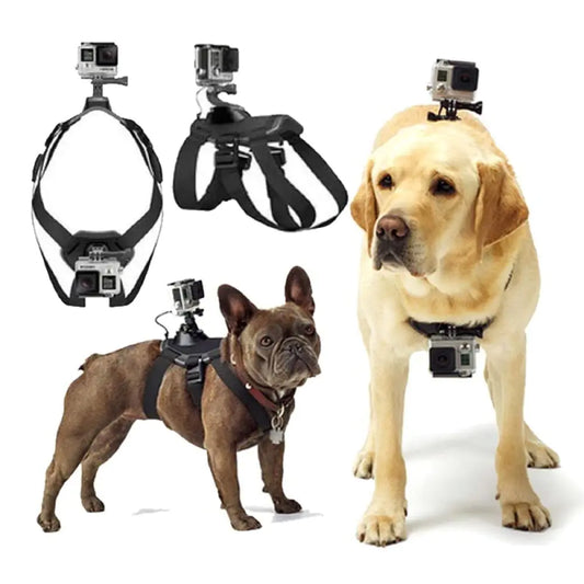 Dog Harness Gopro Soft and Adjustable Gopro Dog Harness Mount for Large Medium and Small Dogs Can Be Used for Chest and Back Fixation Suitable for All Models of Gopro Hero